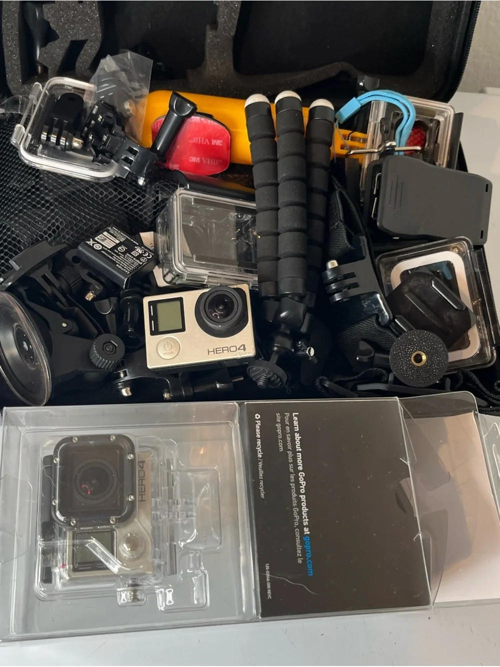 GoPro HERO4 Silver Action Camera - Silver 2 lot untested
